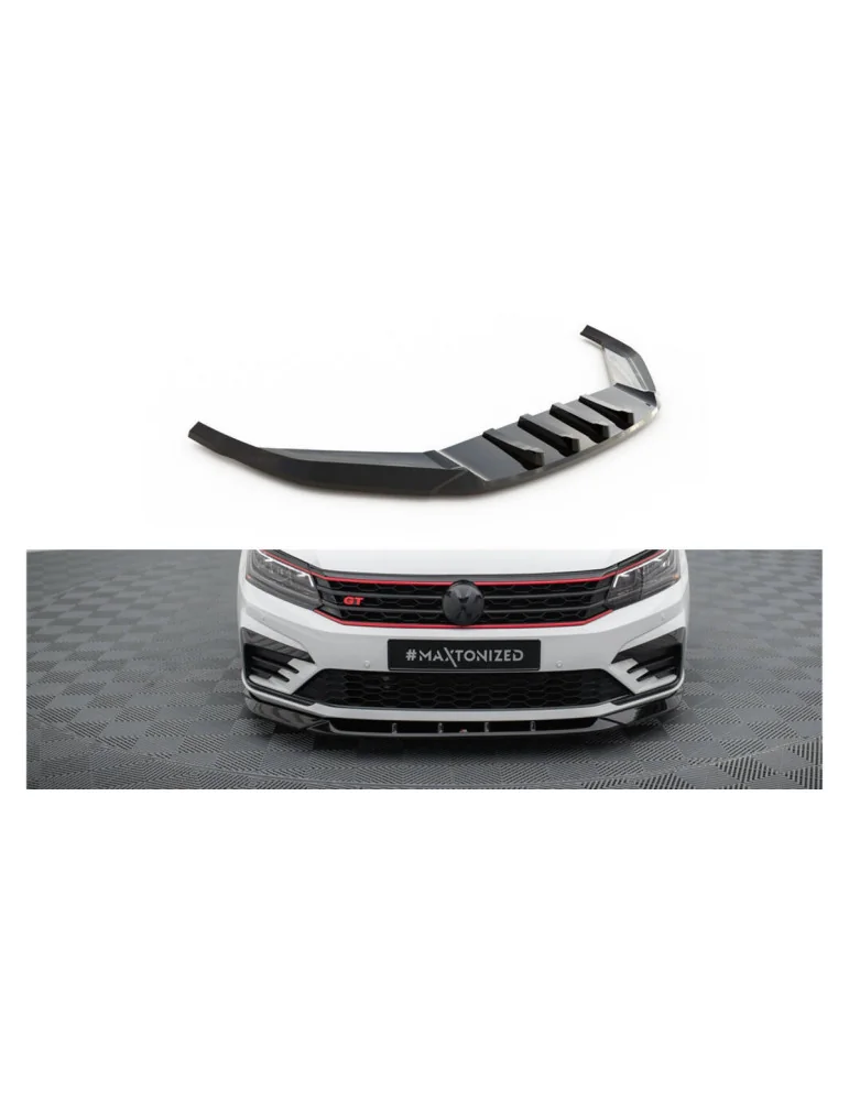 Splitter avant Volkswagen Passat GT B8 phase 2 USA v.2 noir