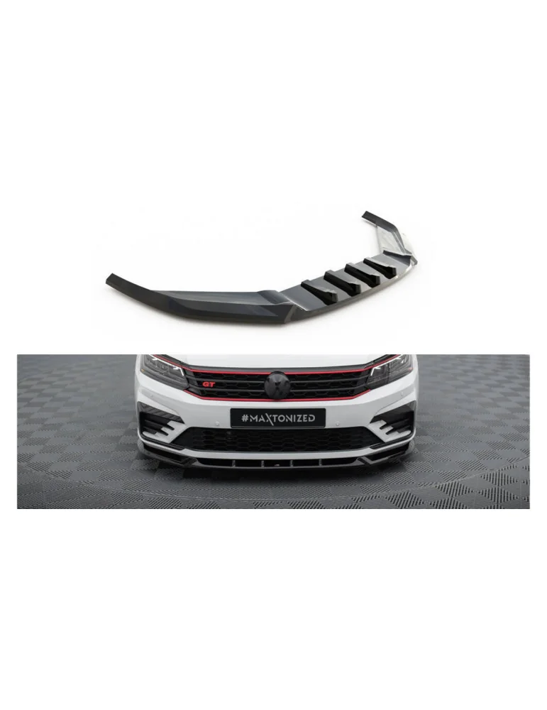 Splitter avant Volkswagen Passat GT B8 phase 2 USA v.1 noir