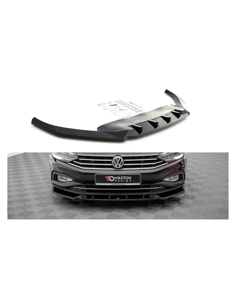 Splitter avant Volkswagen Passat B8 phase 2 v.2 noir brillant