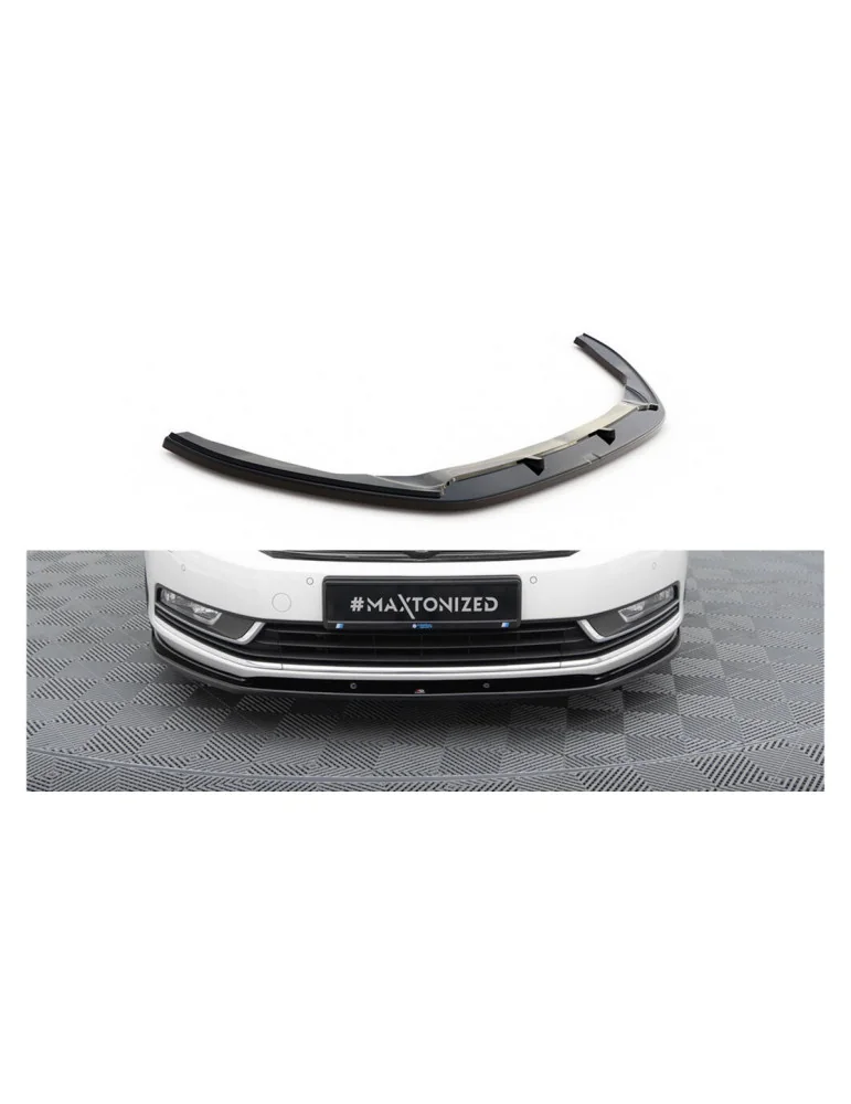 Splitter avant Volkswagen Passat B7 R-Line v.1 noir brillant