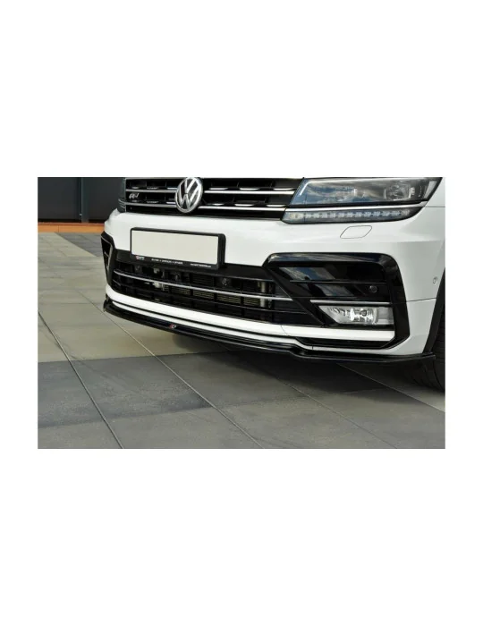 Lame avant Volkswagen Tiguan II R-Line noir brillant Maxton Design