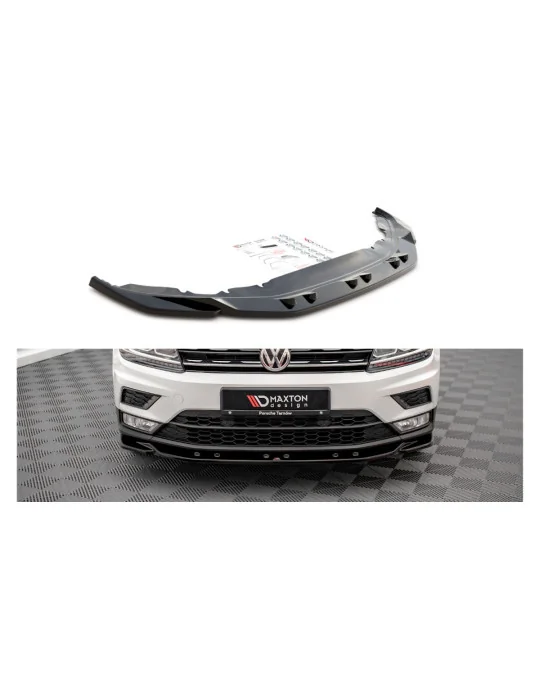 Lame avant Volkswagen Tiguan II noir brillant Maxton Design