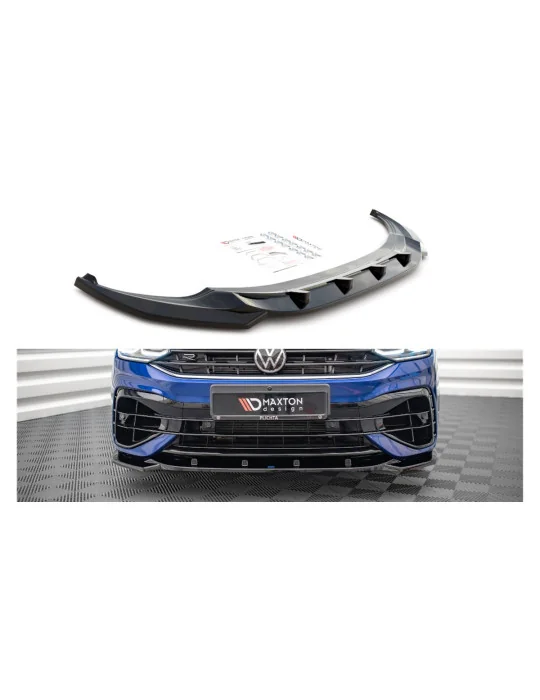 Lame avant VW Tiguan II restylé R / R-Line v.3 noir brillant Maxton Design