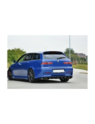 Extension de becquet de toit Alfa Romeo 156 GTA SW noir brillant