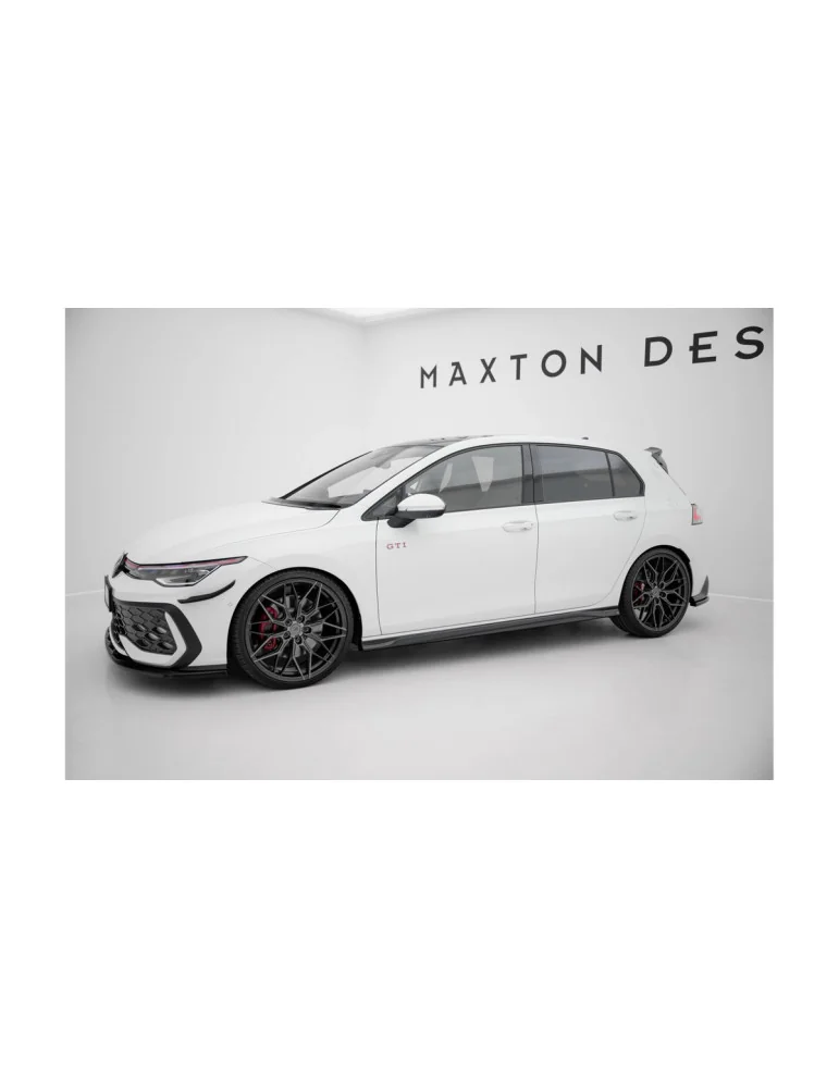Kit de splitters VW Golf 8 GTI restylée v.3 noir, depuis 2024