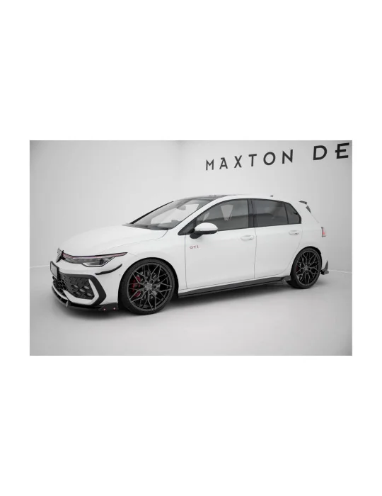 Kit de splitters VW Golf 8 GTI restylée version 2 noir Maxton Design