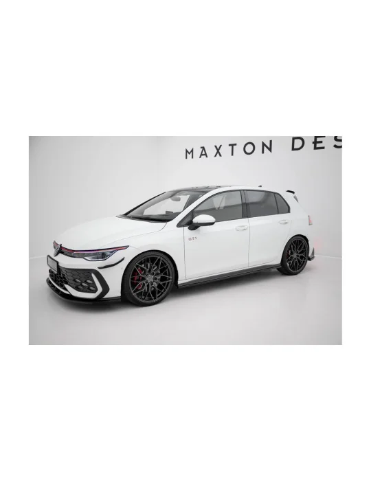 Kit de splitters VW Golf 8 GTI restylée version 1 noir Maxton Design
