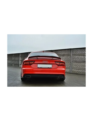 Extension de becquet Audi A7 C7 restylée S-Line noir brillant