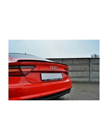 Extension de becquet Audi A7 C7 restylée S-Line noir brillant