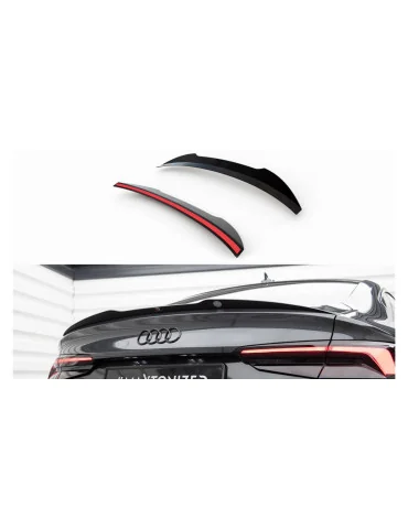 Extension de becquet Audi A5 F5 Sportback S-Line v.1 noir brillant
