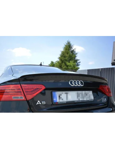 Extension de becquet Audi A5 Sportback S-Line 8T phase 2 noir brillant