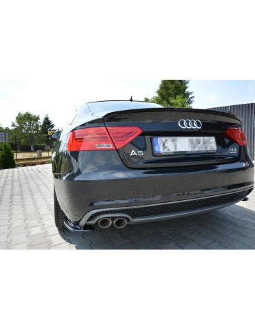 Extension de becquet Audi A5 Sportback S-Line 8T phase 2 noir brillant