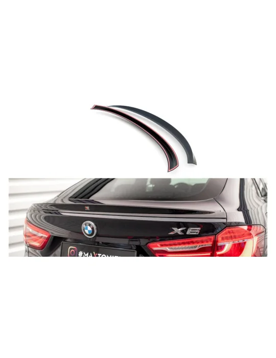 Extension de becquet 3D v.2 BMW X6 F16 Pack M noir brillant Maxton Design