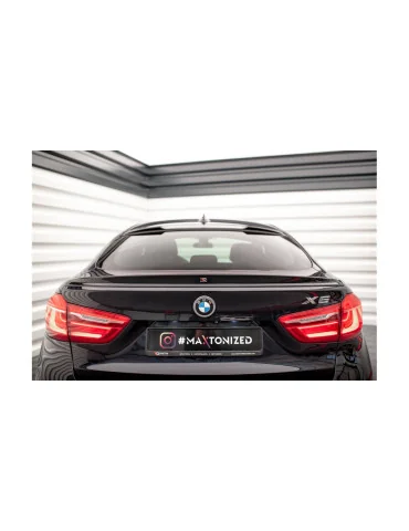 Extension de becquet 3D v.2 BMW X6 F16 Pack M / X6 M F86 noir brillant