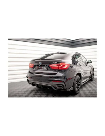 Extension de becquet 3D v.2 BMW X6 F16 Pack M / X6 M F86 noir brillant