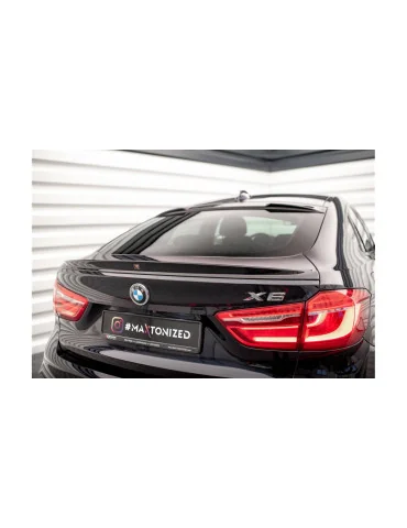 Extension de becquet 3D v.2 BMW X6 F16 Pack M / X6 M F86 noir brillant