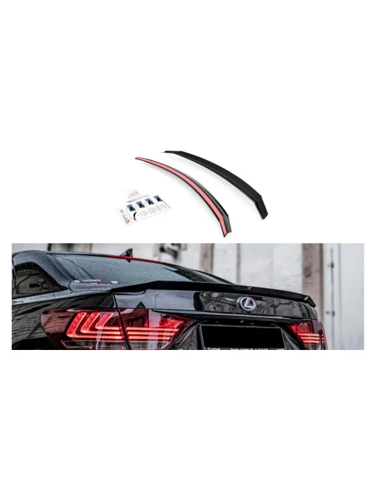 Extension de becquet Lexus LS IV XF40 restylée noir brillant Maxton Design