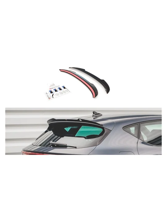 Extension de becquet Seat Leon FR / Cupra Leon IV noir brillant Maxton Design