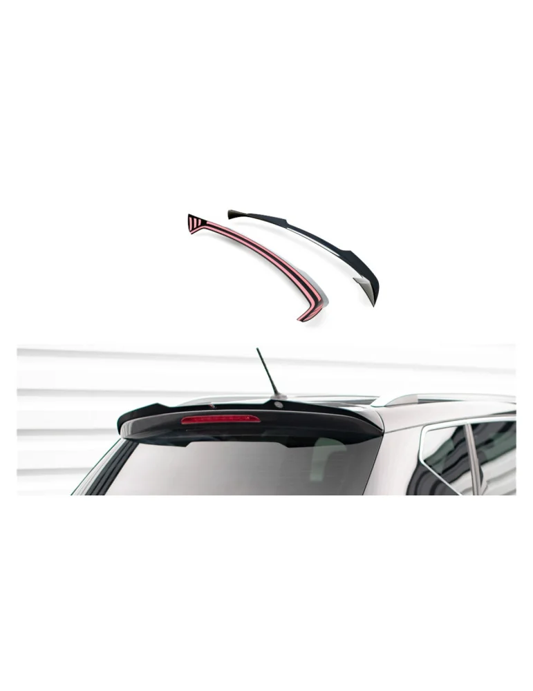 Extension de becquet Seat Ateca I 2016-2020 noir brillant
