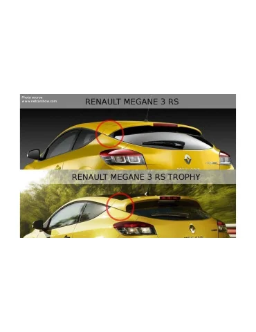 Extension de becquet Mégane III RS Trophy / RS Cup noir brillant