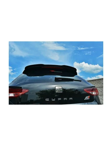 Extension de becquet Leon III Cupra 5 portes 2012-2016 noir brillant