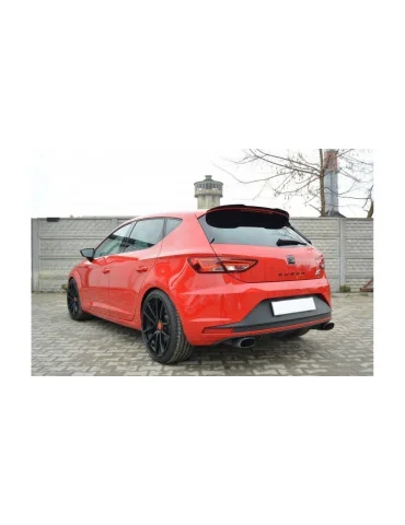 Extension de becquet Leon III Cupra 5 portes 2012-2016 noir brillant