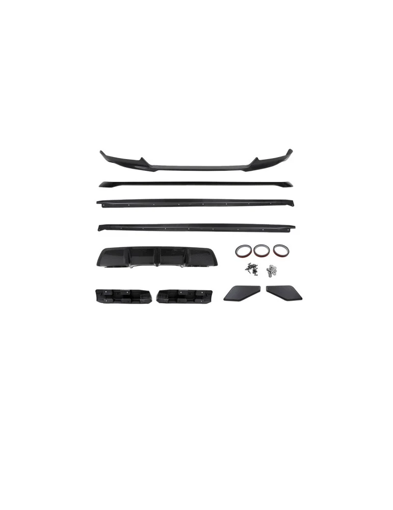 Kit carrosserie sport BMW X6 F16 2014-2019 aspect carbone