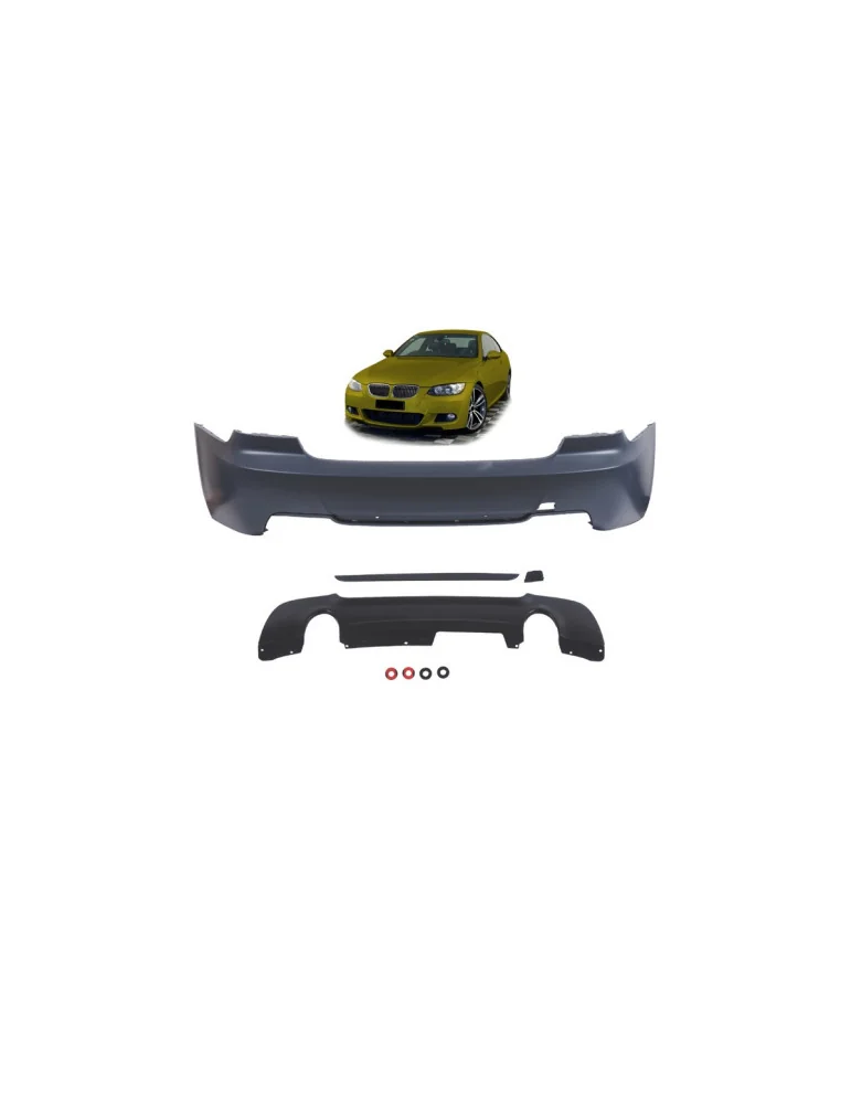 Pare-chocs arrière sport BMW Série 3 E92 / E93 diffuseur, -O---O-