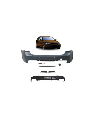 Pare-chocs arrière sport BMW Série 3 E91 Touring PDC, -OO---OO-