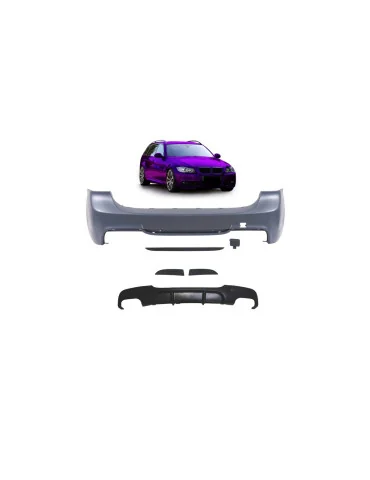 Pare-chocs arrière sport BMW Série 3 E91 Touring sans PDC, -OO---OO-