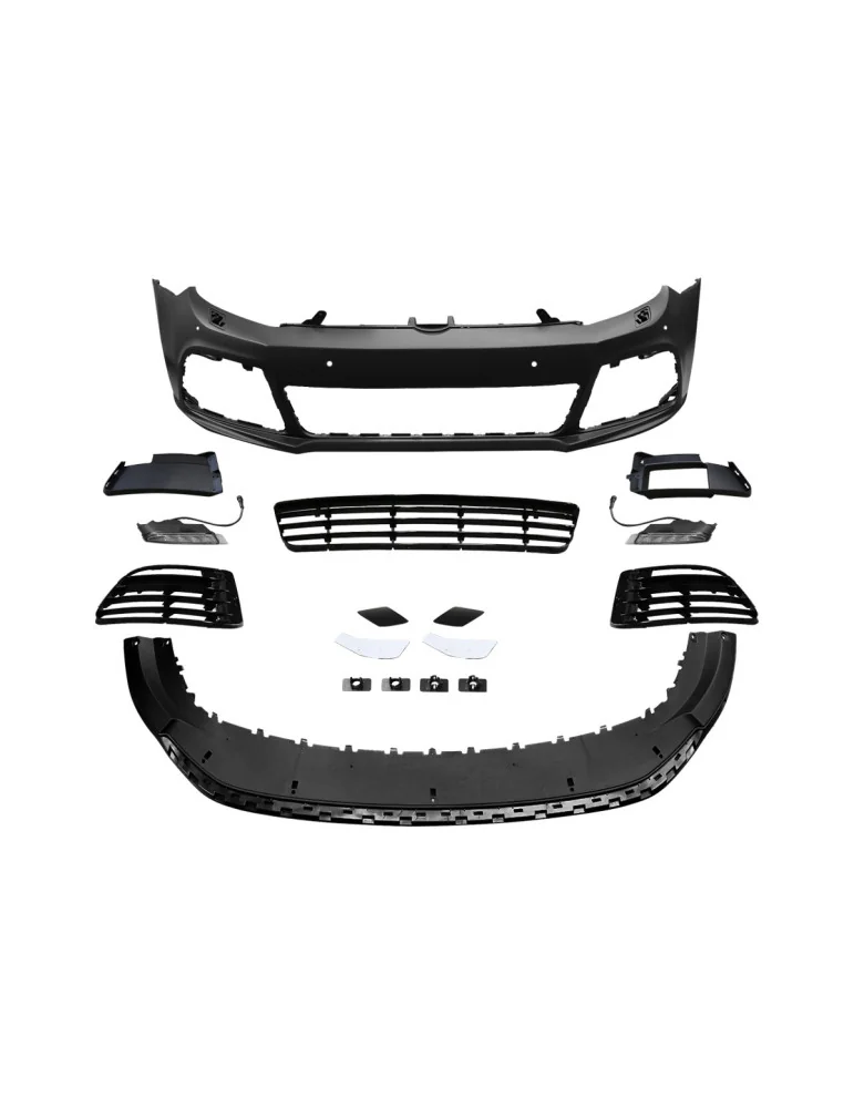 Pare-chocs avant look R20 VW Golf VI avec radars 2009-2012