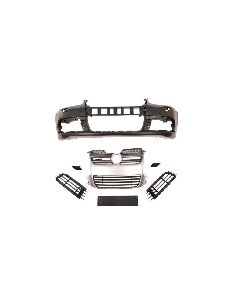 Grille de pare-chocs sport VW Golf V gris argent mat 2003-2008