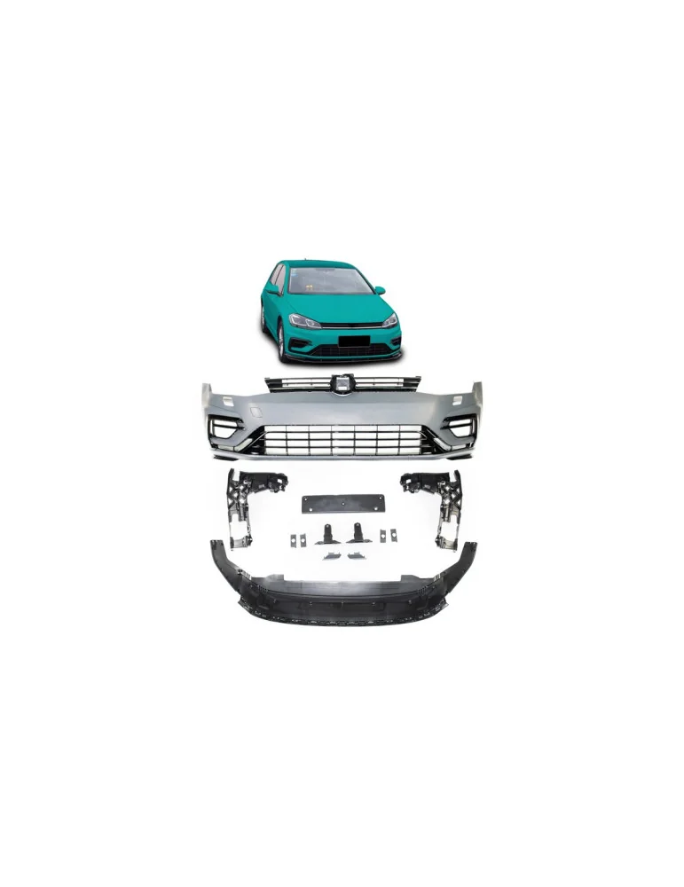 Grille de pare-chocs sport VW Golf VII restylée lave-phares
