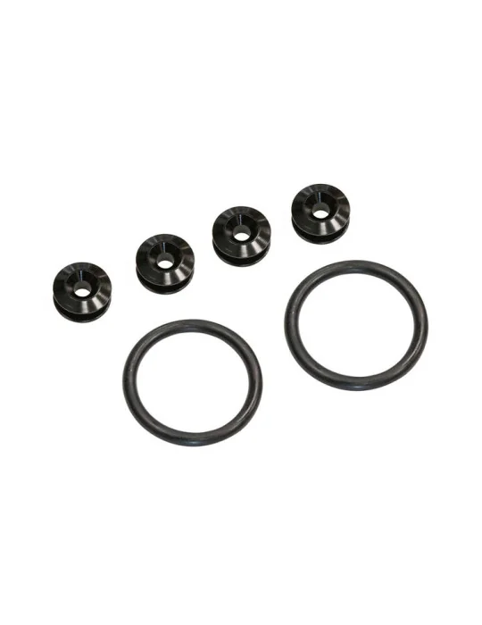 Attaches rapides de pare-chocs universelles noires MTuning