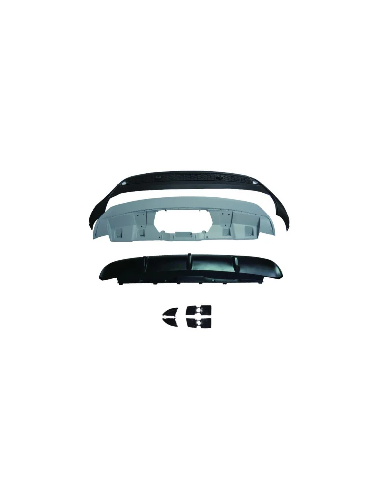 Diffuseur arrière sport BMW X6 E71 / E72 noir mat 2007-2014