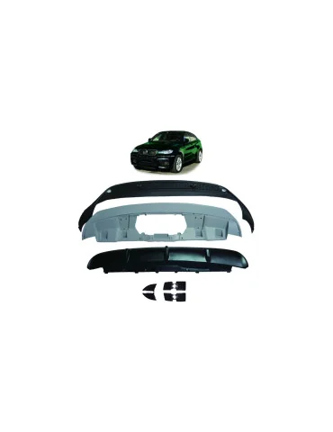 Diffuseur arrière sport BMW X6 E71 / E72 noir mat 2007-2014