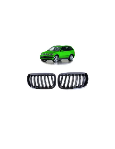 Calandre sport Single Line BMW X5 E53 restylé noir brillant