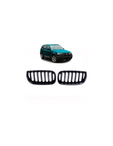 Calandre sport Single Line BMW X3 E83 noir mat 2003-2006
