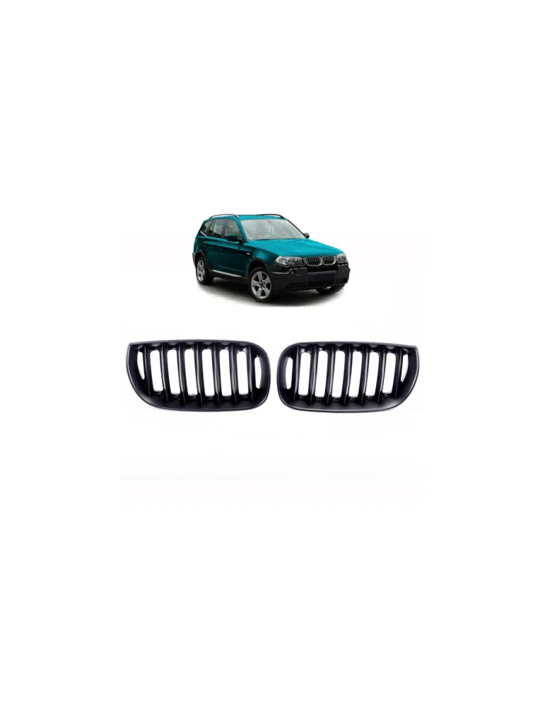 Calandre sport Single Line BMW X3 E83 noir mat 2003-2006