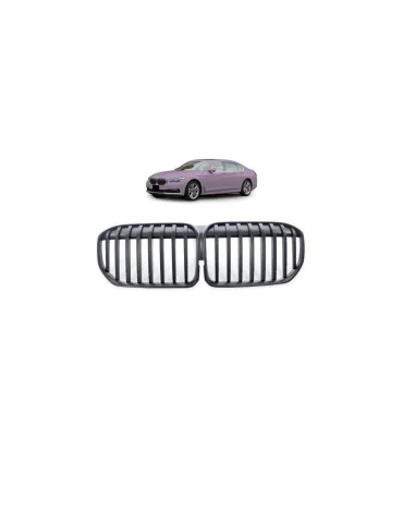 Calandre Single Line BMW Série 7 G11 / G12 restylée noir mat