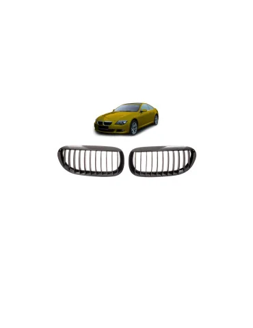 Calandre sport BMW Série 6 E63 / E64 Single Line noir brillant