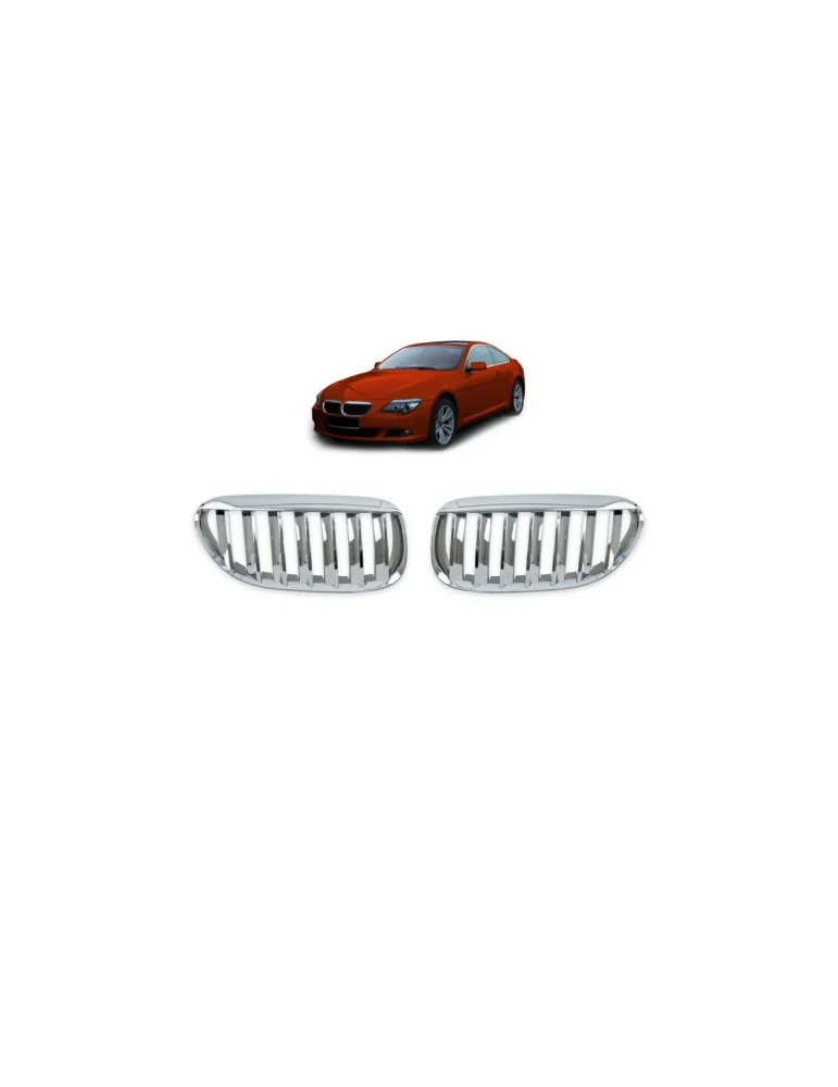 Calandre sport BMW Série 6 E63 / E64 Single Line chromée