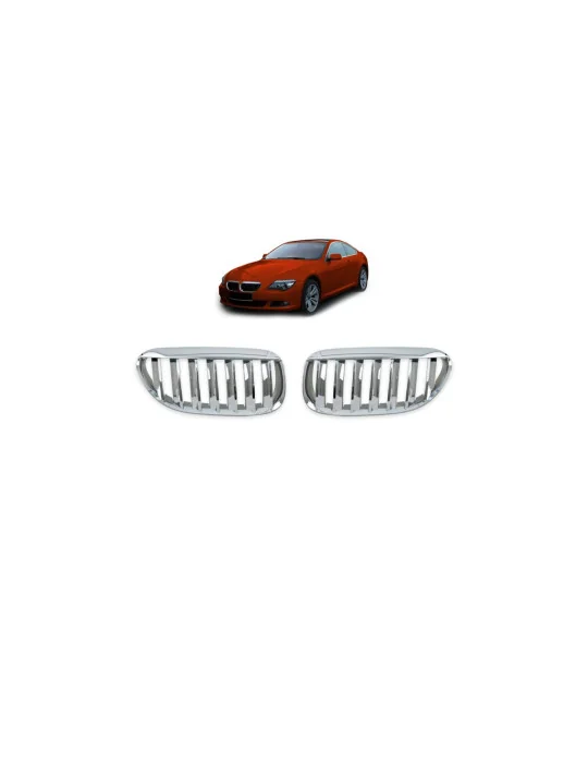 Calandre sport chromée BMW Série 6 E63 E64 Single Line MTuning