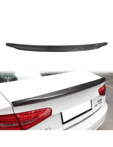 Becquet de coffre Audi A4 B8 style C en carbone 2009-2012