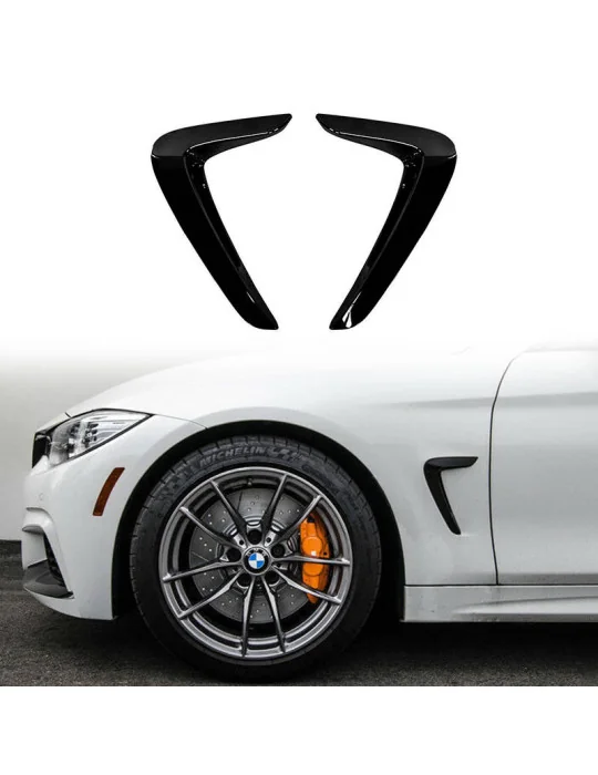 Ouïes latérales BMW Série 4 F32 F33 F36 noir brillant MTuning