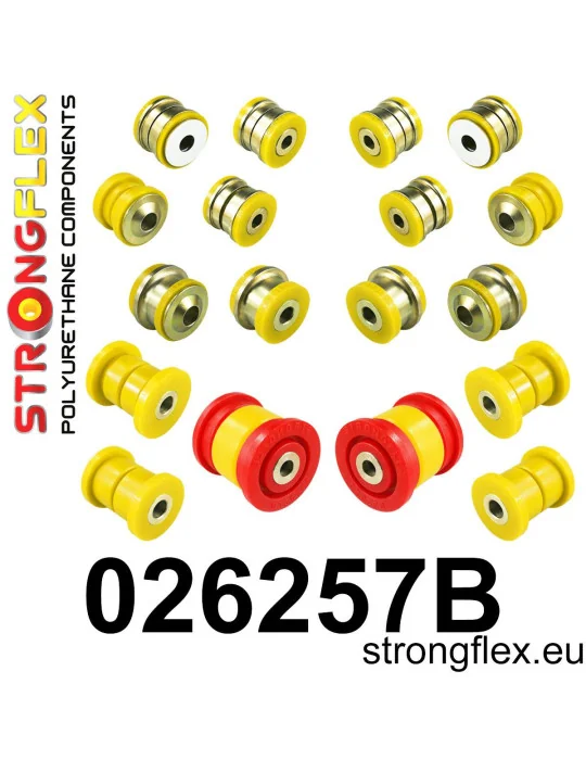 Kit silent-blocs suspension arrière Audi Q7 4L Cayenne Touareg Strongflex