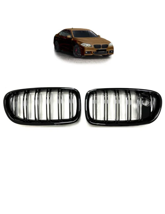 Calandre sport BMW Série 5 F10 F11 Dual Line noir brillant MTuning