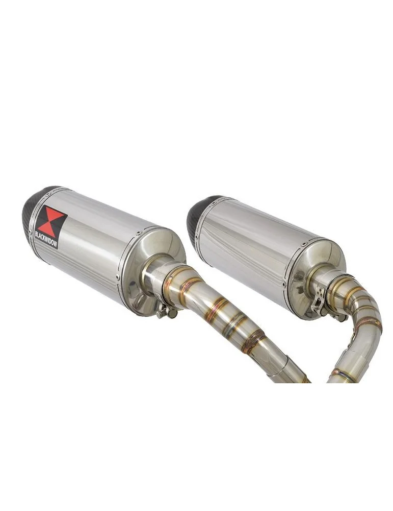 MSX 125 GROM 1-2 Par paire Ligne complète & Silencieux Ovale En Inox + Carbone Tip 300mm