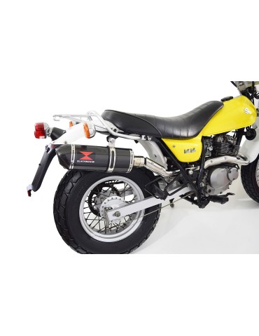 Suzuki RV 125 / RV 250 VAN VAN 2003 - 2018 Ligne complète & Silencieux Ovale En Carbone 300mm