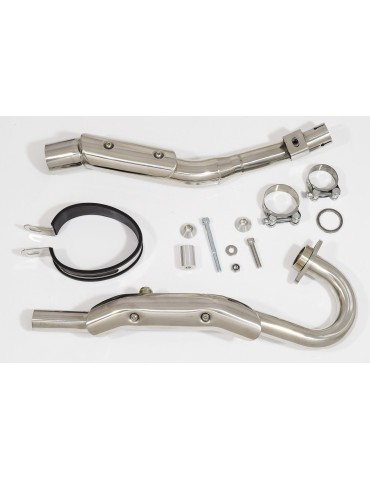 Suzuki RV 125 / RV 250 VAN VAN 2003 - 2018 Ligne complète & Silencieux Rond GP Style Noir en Inox 230mm